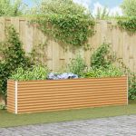 Strat înălțat de grădină 290 x 50 x 68 cm Oțel Galvanizat GartenMobel Dekor