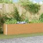 Strat înălțat de grădină 582 x 50 x 68 cm Oțel Galvanizat GartenMobel Dekor