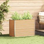 Strat înălțat de grădină 98 x 50 x 68 cm Oțel Galvanizat GartenMobel Dekor