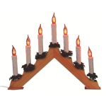 Piramida cu lumanari pentru craciun, becuri tip flacara, lumina rosie MultiMark GlobalProd