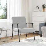 fotoliu Gri nori 59 x 75 x 78 cm țesătură GartenMobel Dekor