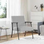 fotoliu Gri nori 59 x 75 x 78 cm țesătură GartenMobel Dekor