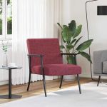 fotoliu Roșu Vin 59 x 75 x 78 cm țesătură GartenMobel Dekor