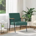 fotoliu Verde închis 59 x 75 x 78 cm țesătură GartenMobel Dekor