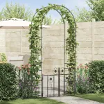 Arc de Grădină Simplu Negru 203 x 50 x 218 cm GartenMobel Dekor