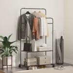 Suport pentru Hârtie Simplu Negru GartenMobel Dekor