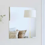 Ogledna de perete Pătrat 50 x 50 cm sticlă securizată GartenMobel Dekor