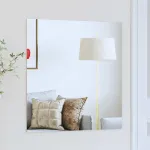 Ogledna de perete Pătrat 60 x 60 cm sticlă securizată GartenMobel Dekor