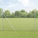 Gard din sârmă sudată Argintiu 1.5 x 50 m GartenMobel Dekor