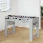 Masă de Foosball Gri din beton 125 x 60,5 x 80 cm Lemn compozit GartenMobel Dekor
