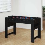 Masă de Foosball Stejar Negru 125 x 60,5 x 80 cm Lemn compozit GartenMobel Dekor