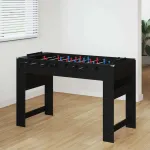 Masă de Foosball Stejar Negru 125 x 60,5 x 80 cm Lemn compozit GartenMobel Dekor