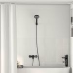 Set de cap de duș Negru G 1 / 2 inci GartenMobel Dekor