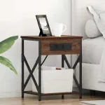 Dulap de noapte Stejar închis 41 x 31 x 51 cm Lemn compozit GartenMobel Dekor