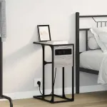 Dulap de noapte Gri Sonoma 41,5 x 26 x 60,5 cm Lemn compozit GartenMobel Dekor