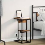 Dulap de noapte Stejar fumuriu 41,5 x 26 x 60,5 cm GartenMobel Dekor