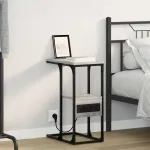 Dulap de noapte sonoma gri 41.5 x 26 x 60.5 cm Lemn compozit GartenMobel Dekor