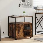 Birou cu Stație de Încărcare Stejar afumat 61 x 46 x 67 cm GartenMobel Dekor