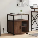 Birou cu Stație de Încărcare Stejar brun 61 x 46 x 67 cm GartenMobel Dekor