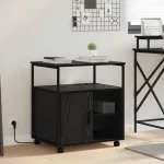 Birou cu Stație de Încărcare Stejar negru 61 x 46 x 67 cm GartenMobel Dekor