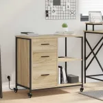 Dulap de birou Stejar sonoma 76 x 41 x 72 cm Lemn compozit GartenMobel Dekor