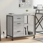 Dulap de birou sonoma gri 76 x 41 x 72 cm Lemn compozit GartenMobel Dekor