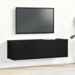 Cabinet TV Stejar Negru 100 x 30 x 30 cm Lemn compozit GartenMobel Dekor