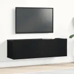 Cabinet TV Stejar Negru 100 x 30 x 30 cm Lemn compozit GartenMobel Dekor