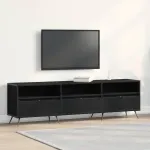 Cabinet TV Stejar negru 150 x 30 x 44,5 cm Lemn compozit GartenMobel Dekor