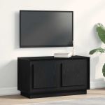 Cabinet TV Stejar negru 80 x 35 x 45 cm Lemn compozit GartenMobel Dekor