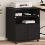 Suport pentru imprimantă Stejar Negru 60 x 48 x 74 cm GartenMobel Dekor