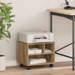 Suport pentru imprimantă stejar artizanal 41 x 32 x 33.5 cm GartenMobel Dekor