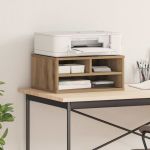 Suport pentru imprimantă stejar artizanal 49 x 40 x 22.5 cm GartenMobel Dekor