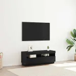 Cabinet TV Stejar Negru 100 x 35 x 40 cm Lemn compozit GartenMobel Dekor