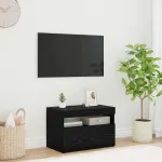 Cabinet TV Stejar Negru 60 x 35 x 40 cm Lemn compozit GartenMobel Dekor