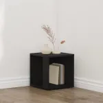 Rafturi de colț Stejar Negru 33 x 33 x 34,5 cm Lemn compozit GartenMobel Dekor