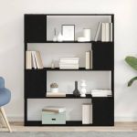 Set comodă TV Stejar Negru 100 x 24 x 124,5 cm Lemn compozit GartenMobel Dekor