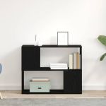 Set comodă TV Stejar Negru 80 x 24 x 63 cm Lemn compozit GartenMobel Dekor