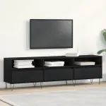 Cabinet TV Stejar Negru 150 x 30 x 44,5 cm Lemn compozit GartenMobel Dekor