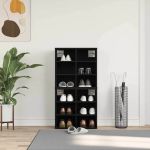 Dulap pentru pantofi 2 pcs Stejar Negru 52 x 30 x 50,5 cm GartenMobel Dekor