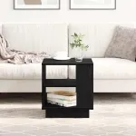 Masă de cafea Stejar Negru 40 x 40 x 43 cm Lemn compozit GartenMobel Dekor