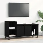 Set comodă TV Stejar Negru 100 x 35 x 55 cm Lemn compozit GartenMobel Dekor