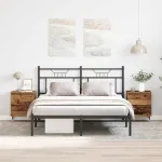 Dulap de noapte 2 pcs Lemn vechi 40 x 35 x 50 cm Lemn compozit GartenMobel Dekor