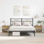 Noptieră 2 pcs Stejar Artizanal 45 x 34 x 44 cm Lemn compozit GartenMobel Dekor