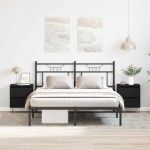 Dulap de noapte cu sertar 2 pcs Stejar negru 40 x 35 x 50 cm GartenMobel Dekor