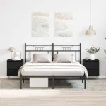 Dulap de noapte cu sertar 2 pcs Stejar negru 40 x 35 x 50 cm GartenMobel Dekor