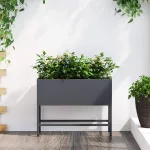 Ghiveci ridicat pentru grădină Antracit 60 x 26 x 45 cm Oțel GartenMobel Dekor