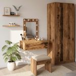 Masă de Machiaj cu sertar Maro 60 x 40 x 70 cm Lemn compozit GartenMobel Dekor