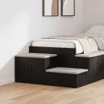 Dulap de depozitare 2 pcs Stejar Negru 127 x 41 x 40 cm GartenMobel Dekor