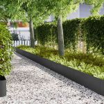Margine pentru gazon 20 pcs Negru 100 x 0.05 x 20 cm GartenMobel Dekor